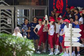 French Rugby 7s Team Hosts Moulin Rouge Dancers - France