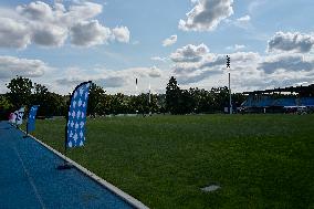 Paris 2024 - French Women Rugby 7s Team Trains With Canadian Team