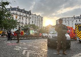 FRANCE-PARIS-TERRACE-CAR-ACCIDENT