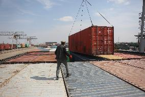 AFGHANISTAN-HAIRATAN-LAND PORT-RAILWAY FREIGHT SHIPMENT