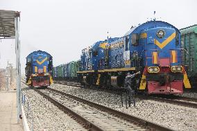 AFGHANISTAN-HAIRATAN-LAND PORT-RAILWAY FREIGHT SHIPMENT