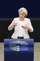 FRANCE-STRASBOURG-EUROPEAN COMMISSION-VON DER LEYEN-PRESIDENT-ELECT