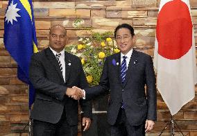 Republic of Nauru president in Japan