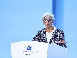 GERMANY-FRANKFURT-ECB-PRESS CONFERENCE