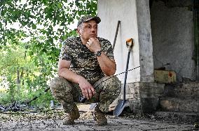 Ukrainian artillery unit near Chasiv Yar