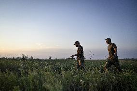 Ukrainian artillery unit near Chasiv Yar