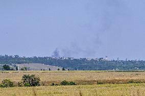 Ukrainian artillery unit near Chasiv Yar