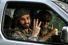 Ukrainian artillery unit near Chasiv Yar