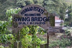 Swing Bridge Built In 1926 Spanning The Kakkattar River