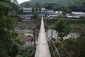 Swing Bridge Built In 1926 Spanning The Kakkattar River