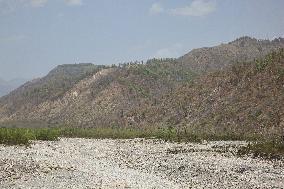 River That Has Completely Dried Up In Dehradun