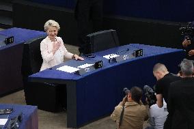 FRANCE-STRASBOURG-EUROPEAN COMMISSION-VON DER LEYEN-PRESIDENT-ELECT