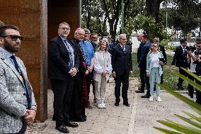 Prime Minister Giorgia Meloni Inaugurates The New Sports Centre At Parco Verde In Caivano.