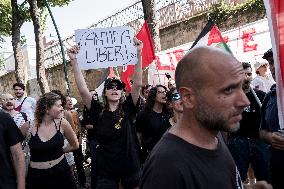 A Presidium At RAI Headquarters In Naples After The Denunciations Of The 13 February Demonstration.