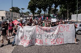 A Presidium At RAI Headquarters In Naples After The Denunciations Of The 13 February Demonstration.