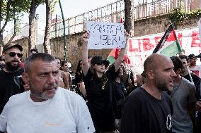 A Presidium At RAI Headquarters In Naples After The Denunciations Of The 13 February Demonstration.