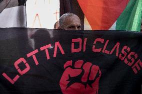 A Presidium At RAI Headquarters In Naples After The Denunciations Of The 13 February Demonstration.