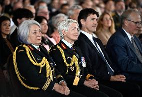 Justin Trudeau At Change Of Command Ceremony - Ottawa