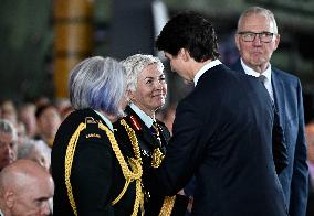 Justin Trudeau At Change Of Command Ceremony - Ottawa