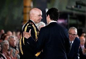 Justin Trudeau At Change Of Command Ceremony - Ottawa