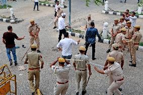 Rajasthan University Students Protest In Jaipur