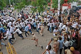 Rajasthan University Students Protest In Jaipur