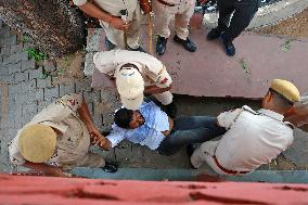 Rajasthan University Students Protest In Jaipur