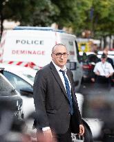 Police Officer Injured In Knife Attack - Paris