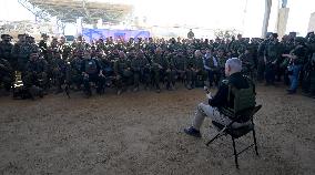 Netanyahu Inspects Troops - Rafah