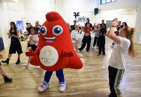 Paris 2024 - Olympic Mascots Dance Rehearsal