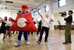 Paris 2024 - Olympic Mascots Dance Rehearsal