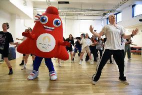 Paris 2024 - Olympic Mascots Dance Rehearsal