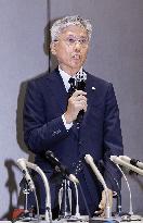 Japan Gymnastics Association chief meets press over Miyata