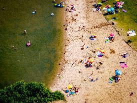 People Enjoying Warm Summer Weather - Netherlands