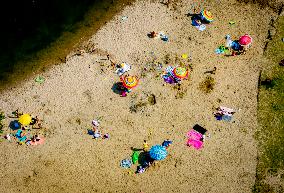 People Enjoying Warm Summer Weather - Netherlands