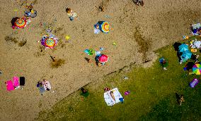 People Enjoying Warm Summer Weather - Netherlands