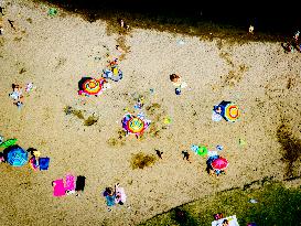 People Enjoying Warm Summer Weather - Netherlands