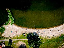 People Enjoying Warm Summer Weather - Netherlands