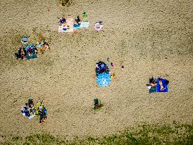 People Enjoying Warm Summer Weather - Netherlands