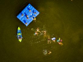 People Enjoying Warm Summer Weather - Netherlands