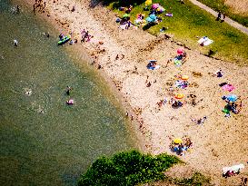 People Enjoying Warm Summer Weather - Netherlands