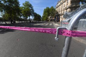 Paris 2024 - Parisians Cope With Security Perimeter