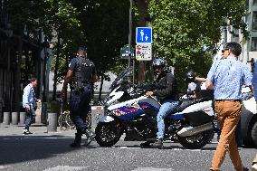 Paris 2024 - Parisians Cope With Security Perimeter