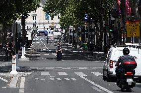 Paris 2024 - Parisians Cope With Security Perimeter