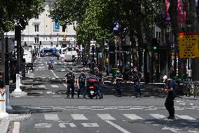 Paris 2024 - Parisians Cope With Security Perimeter