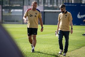 Spanish football La Liga match - FC BARCLEONA TRAINING SESSION