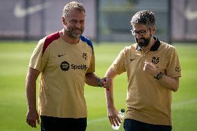 Spanish football La Liga match - FC BARCLEONA TRAINING SESSION