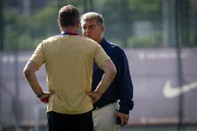 Spanish football La Liga match - FC BARCLEONA TRAINING SESSION