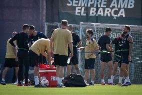 Spanish football La Liga match - FC BARCLEONA TRAINING SESSION