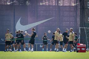 Spanish football La Liga match - FC BARCLEONA TRAINING SESSION